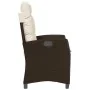 Sillón reclinable de jardín con cojines ratán sintético marrón | Foro24.es | Tu tienda online para hogar, jardín y más Foro24.es