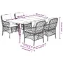 Set comedor de jardín 5 pzas con cojines ratán sintético beige by , Garden sets - Ref: Foro24-3212155, Price: 526,83 €, Disco...