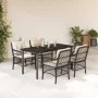 Set de muebles jardín 5 pzas con cojines ratán sintético negro von , Gartensets - Ref: Foro24-3212092, Preis: 537,45 €, Rabat...