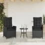 Sillones reclinable jardín cojines 2 uds ratán sintético negro | Foro24.es | Tu tienda online para hogar, jardín y más Foro24.es