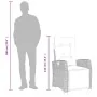 Set de muebles jardín 5 pzas con cojines ratán sintético negro | Foro24.es | Tu tienda online para hogar, jardín y más Foro24.es