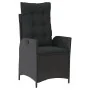 Set de muebles jardín 5 pzas con cojines ratán sintético negro | Foro24.es | Tu tienda online para hogar, jardín y más Foro24.es