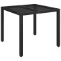 Set de muebles jardín 5 pzas con cojines ratán sintético negro | Foro24.es | Tu tienda online para hogar, jardín y más Foro24.es