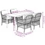 Set comedor de jardín 5 pzas con cojines ratán sintético beige von , Gartensets - Ref: Foro24-3212162, Preis: 560,29 €, Rabat...