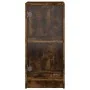 Armario auxiliar puertas de vidrio roble ahumado 35x37x75,5 cm von , Sideboards - Ref: Foro24-836403, Preis: 51,35 €, Rabatt: %