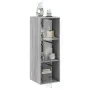 Mueble de pared puertas de vidrio gris Sonoma 35x37x100 cm by , Lockers and storage cabinets - Ref: Foro24-836488, Price: 73,...