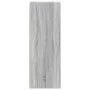 Mueble de pared puertas de vidrio gris Sonoma 35x37x100 cm by , Lockers and storage cabinets - Ref: Foro24-836488, Price: 73,...