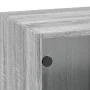 Mueble de pared puertas de vidrio gris Sonoma 35x37x100 cm by , Lockers and storage cabinets - Ref: Foro24-836488, Price: 73,...