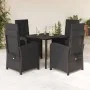 Set de muebles jardín 5 pzas con cojines ratán sintético negro von , Gartensets - Ref: Foro24-3212536, Preis: 569,20 €, Rabat...