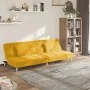 Sofá cama de 2 plazas con dos almohadas tela color amarillo | Foro24.es | Tu tienda online para hogar, jardín y más Foro24.es