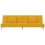 Sofá cama de 2 plazas con dos almohadas tela color amarillo | Foro24.es | Tu tienda online para hogar, jardín y más Foro24.es