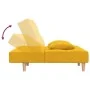 Sofá cama de 2 plazas con dos almohadas tela color amarillo | Foro24.es | Tu tienda online para hogar, jardín y más Foro24.es