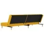 Sofá cama de 2 plazas con dos almohadas tela color amarillo | Foro24.es | Tu tienda online para hogar, jardín y más Foro24.es