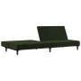 Sofá cama de 2 plazas terciopelo verde oscuro by , Sofas - Ref: Foro24-375734, Price: 227,63 €, Discount: %
