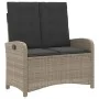 Sillón reclinable de jardín con cojines ratán sintético gris von , Gartenbänke - Ref: Foro24-368221, Preis: 177,41 €, Rabatt: %