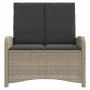 Sillón reclinable de jardín con cojines ratán sintético gris von , Gartenbänke - Ref: Foro24-368221, Preis: 177,41 €, Rabatt: %