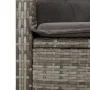 Sillón reclinable de jardín con cojines ratán sintético gris | Foro24.es | Tu tienda online para hogar, jardín y más Foro24.es