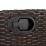 Sillón reclinable de jardín con cojines ratán sintético marrón | Foro24.es | Tu tienda online para hogar, jardín y más Foro24.es