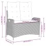 Sillón reclinable de jardín con cojines ratán sintético marrón | Foro24.es | Tu tienda online para hogar, jardín y más Foro24.es