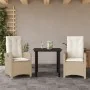 Set comedor de jardín 3 pzas con cojines ratán sintético beige de , Conjuntos de jardín - Ref: Foro24-3212380, Precio: 337,13...