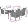 Set de muebles jardín 5 pzas con cojines ratán sintético negro by , Garden sets - Ref: Foro24-3211916, Price: 510,70 €, Disco...