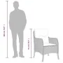 Set de muebles jardín 5 pzas con cojines ratán sintético negro by , Garden sets - Ref: Foro24-3211916, Price: 510,70 €, Disco...