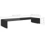 Soporte para TV/Elevador monitor cristal negro 80x30x13 cm von , TV-Möbel - Ref: Foro24-244137, Preis: 93,90 €, Rabatt: %