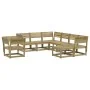 Juego de muebles de jardín 8 pzas madera de pino impregnada de , Conjuntos de jardín - Ref: Foro24-3216944, Precio: 663,04 €,...