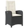 Set comedor de jardín 3 pzas con cojines ratán sintético negro by , Garden sets - Ref: Foro24-3212300, Price: 314,00 €, Disco...