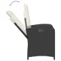 Set comedor de jardín 3 pzas con cojines ratán sintético negro by , Garden sets - Ref: Foro24-3212300, Price: 314,00 €, Disco...