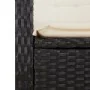 Set comedor de jardín 3 pzas con cojines ratán sintético negro by , Garden sets - Ref: Foro24-3212300, Price: 314,00 €, Disco...