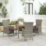 Set comedor de jardín 5 piezas con cojines ratán sintético gris by , Garden sets - Ref: Foro24-3157536, Price: 484,17 €, Disc...