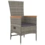 Set comedor de jardín 5 piezas con cojines ratán sintético gris by , Garden sets - Ref: Foro24-3157536, Price: 484,17 €, Disc...