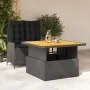 Set comedor de jardín 2 pzas con cojines ratán sintético negro | Foro24.es | Tu tienda online para hogar, jardín y más Foro24.es