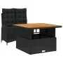 Set comedor de jardín 2 pzas con cojines ratán sintético negro | Foro24.es | Tu tienda online para hogar, jardín y más Foro24.es