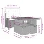 Set comedor de jardín 2 pzas con cojines ratán sintético negro | Foro24.es | Tu tienda online para hogar, jardín y más Foro24.es