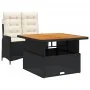 Set comedor de jardín 2 pzas con cojines ratán sintético negro | Foro24.es | Tu tienda online para hogar, jardín y más Foro24.es