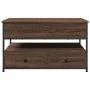 Mesa de centro madera ingeniería metal marrón roble 85x50x50 cm by , Coffee table - Ref: Foro24-845390, Price: 112,03 €, Disc...