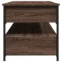 Mesa de centro madera ingeniería metal marrón roble 85x50x50 cm by , Coffee table - Ref: Foro24-845390, Price: 112,03 €, Disc...