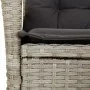 Set comedor de jardín 5 pzas cojines ratán sintético gris claro | Foro24.es | Tu tienda online para hogar, jardín y más Foro24.es