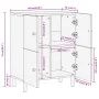Armario auxiliar madera maciza de mango 60x33x75 cm von , Sideboards - Ref: Foro24-356917, Preis: 161,90 €, Rabatt: %