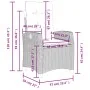 Juego de comedor de jardín 4 piezas con cojines ratán PE gris by , Garden sets - Ref: Foro24-3277407, Price: 599,93 €, Discou...