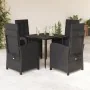 Set de muebles jardín 5 pzas con cojines ratán sintético negro von , Gartensets - Ref: Foro24-3212529, Preis: 595,53 €, Rabat...