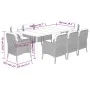 Set comedor de jardín 9 pzas con cojines ratán sintético beige by , Garden sets - Ref: Foro24-3211982, Price: 1,00 €, Discoun...