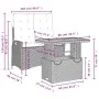 Juego de comedor jardín 2 pzas con cojines ratán sintético gris de , Conjuntos de jardín - Ref: Foro24-3277466, Precio: 284,7...
