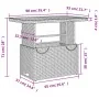 Juego de comedor jardín 2 pzas con cojines ratán sintético gris de , Conjuntos de jardín - Ref: Foro24-3277466, Precio: 284,7...