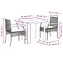 Set comedor de jardín 3 pzas con cojines ratán sintético negro von , Gartensets - Ref: Foro24-3213603, Preis: 211,62 €, Rabat...