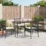 Set de muebles jardín 5 pzas con cojines ratán sintético negro by , Garden sets - Ref: Foro24-3213598, Price: 355,53 €, Disco...