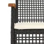 Set de muebles jardín 5 pzas con cojines ratán sintético negro by , Garden sets - Ref: Foro24-3213598, Price: 355,53 €, Disco...