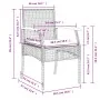 Set de muebles jardín 5 pzas con cojines ratán sintético negro by , Garden sets - Ref: Foro24-3213598, Price: 355,53 €, Disco...